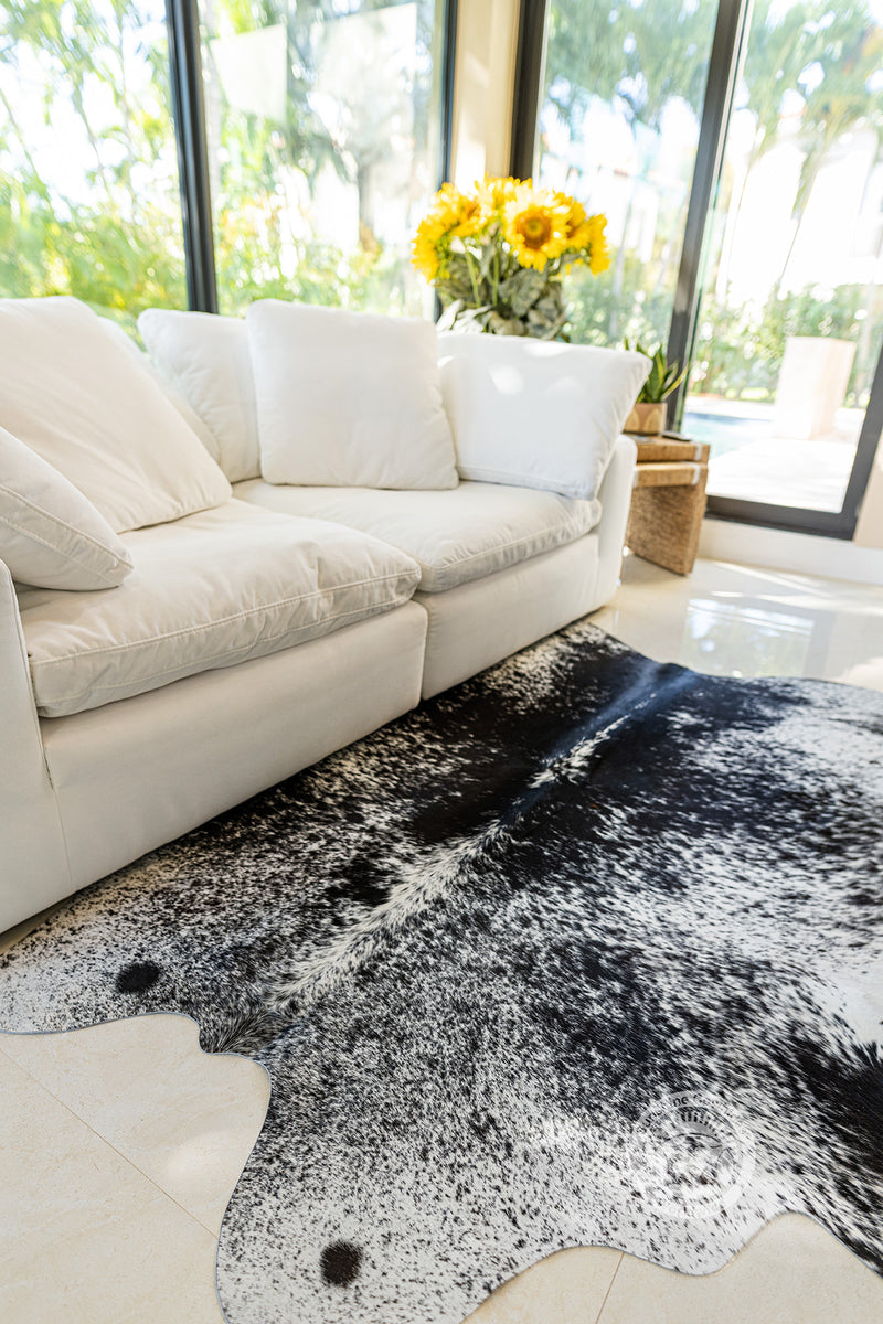 Salt and Pepper Cowhide Rug