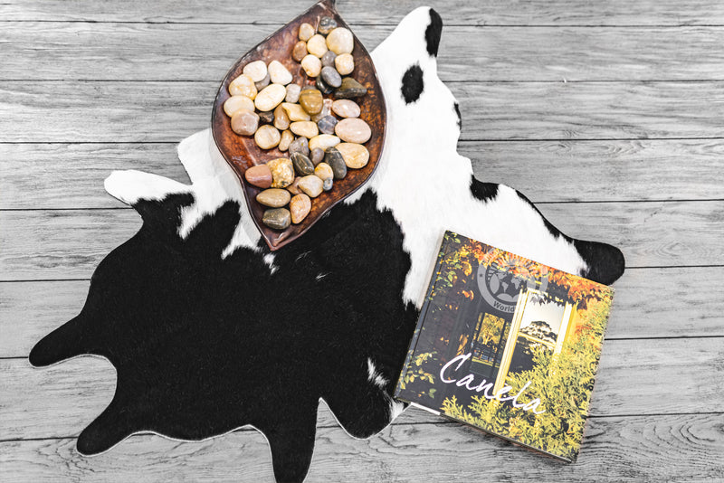 Mini Cowhide Rug - Black and White