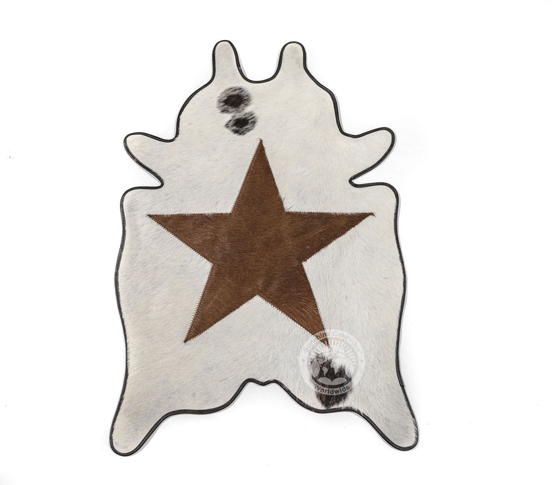 Mini Cowhide Rug - Star 24 x 35''