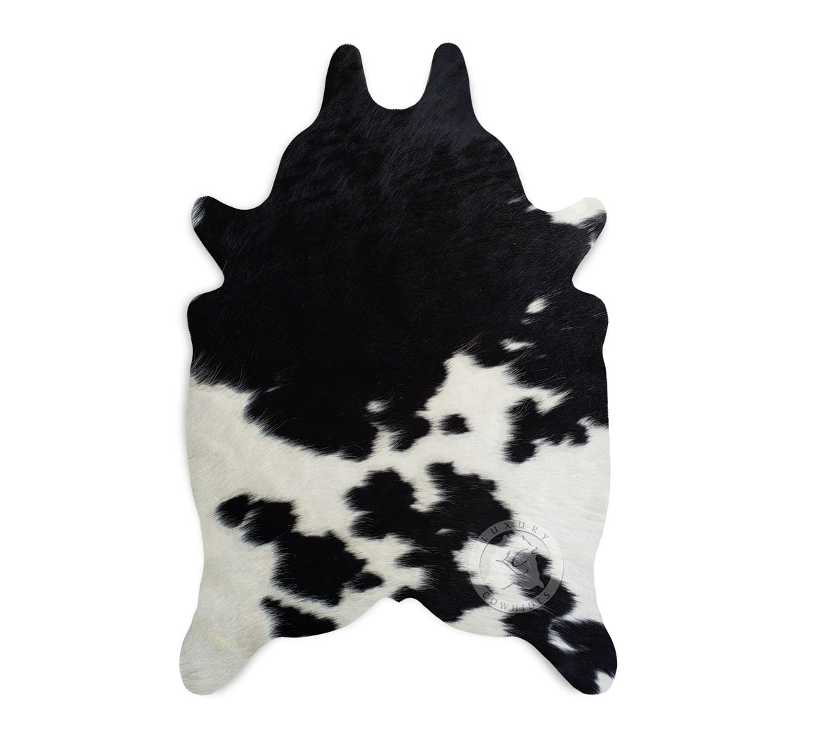 Mini Cowhide Rug Black and White — Luxury Cowhides