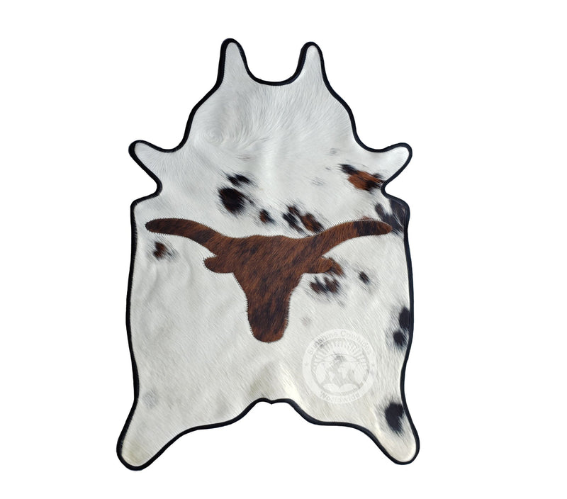 Mini Cowhide Rug - Longhorn 24 x 35''