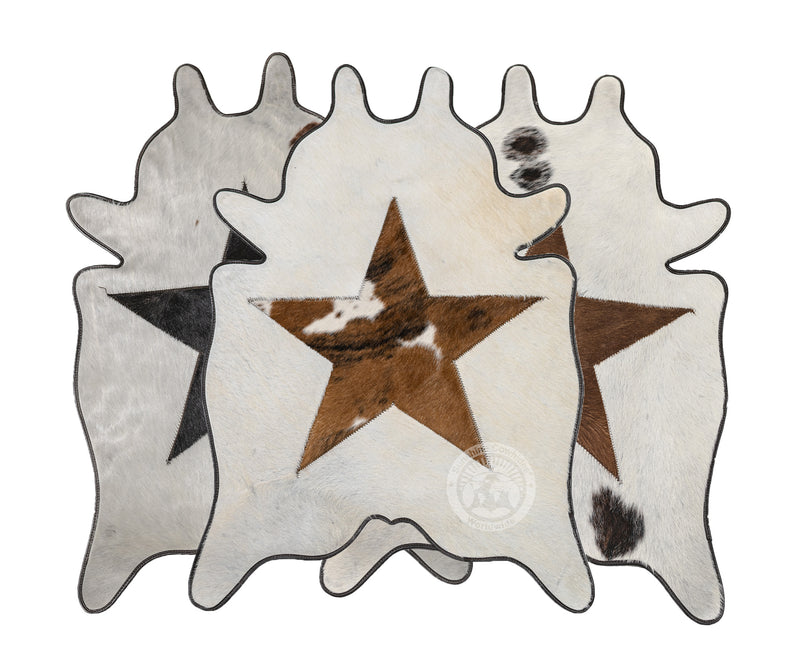 Mini Cowhide Rug - Star 24 x 35''