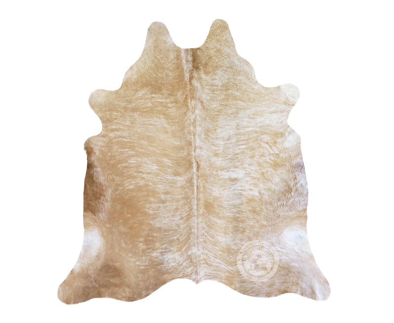 Beige Exotic Cowhide Rug