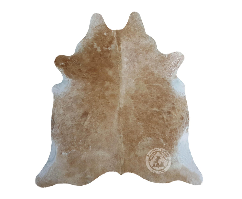 Beige Exotic Cowhide Rug