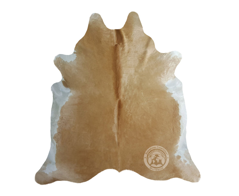 Beige Exotic Cowhide Rug