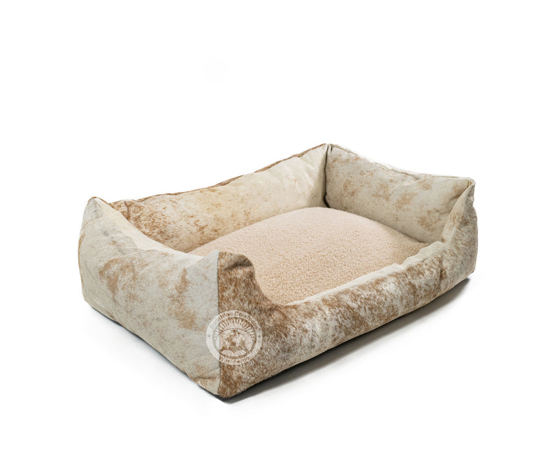 Exotic Cowhide Pet Bed, 22X29X8"