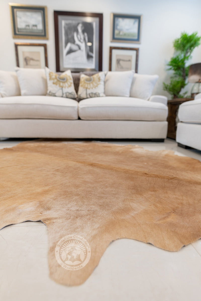 Beige Cowhide Rug