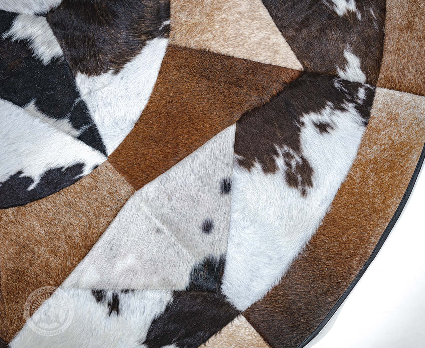 Round Cowhide Rug 60