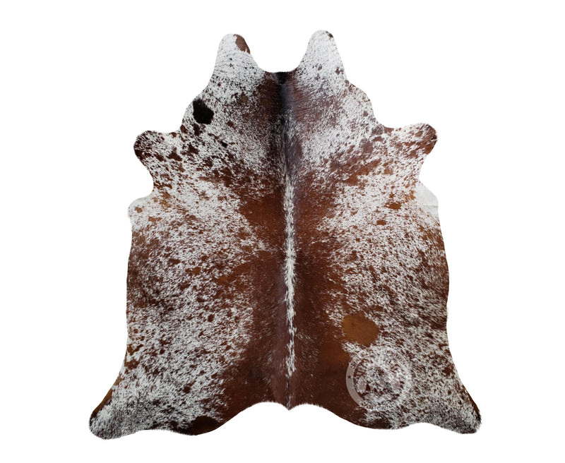 Salt and Pepper Tricolor Cowhide Rug