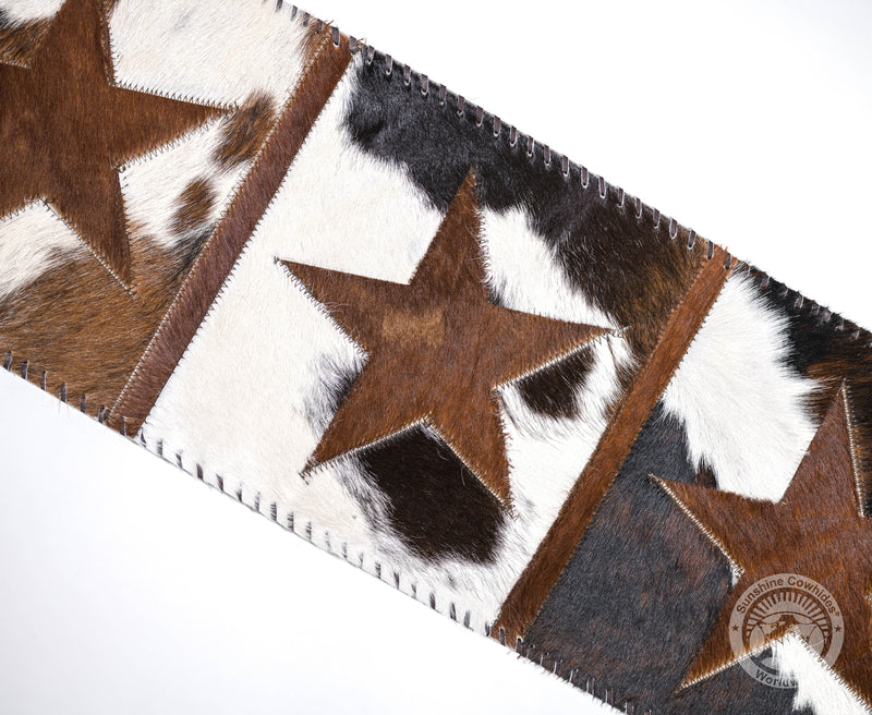 Cowhide Table Runner Star
