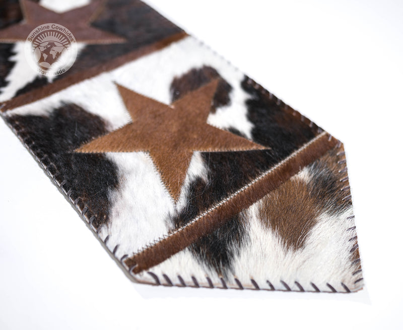 Cowhide Table Runner Star