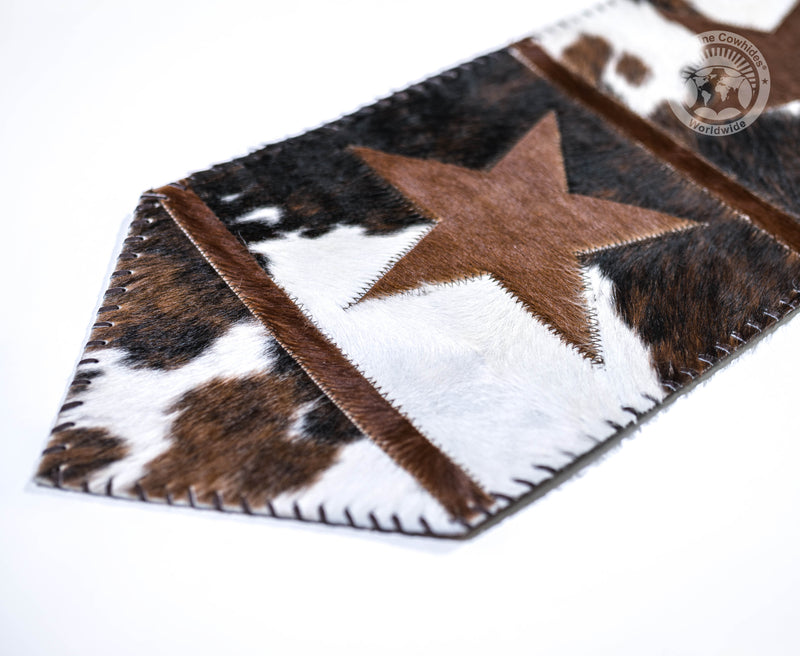 Cowhide Table Runner Star