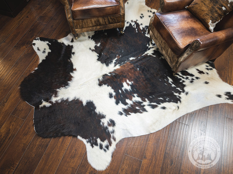 Tricolor Cowhide Rug