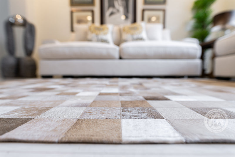 Taupe/Champagne - Designer Rugs - Squares