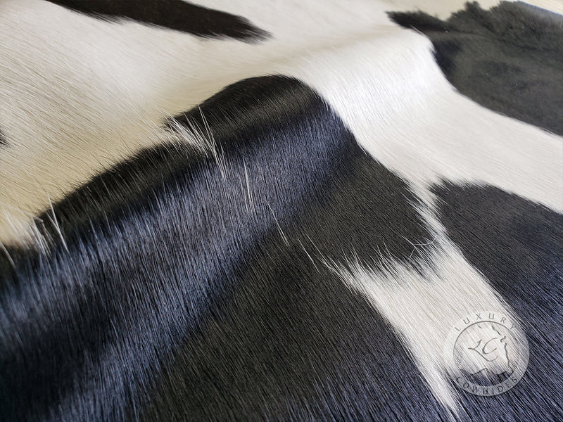 Black and White Cowhide Rug
