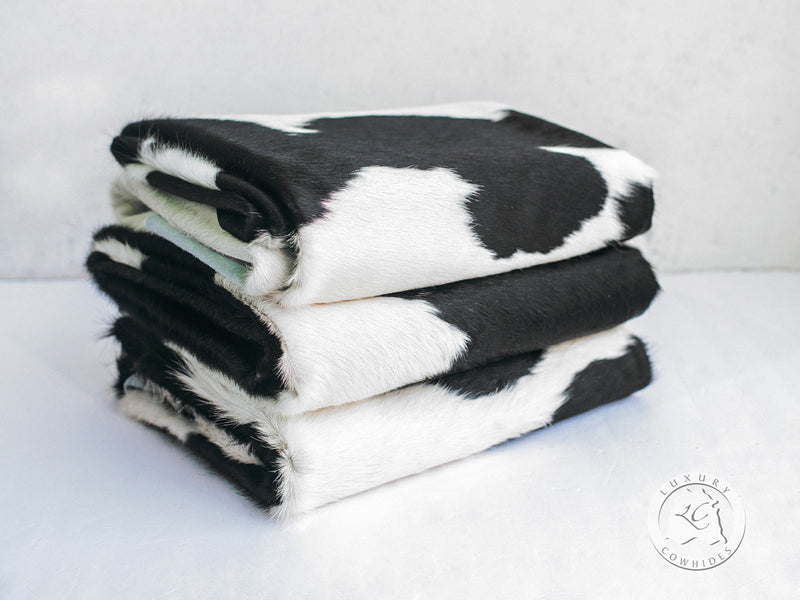 Black and White Cowhide Rug