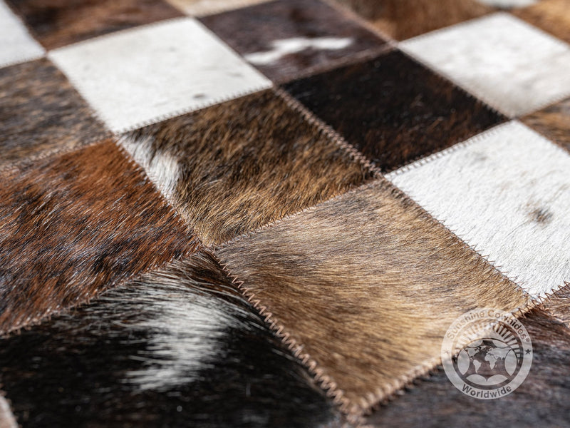 Tricolor Reddish - Designer Rugs - Squares