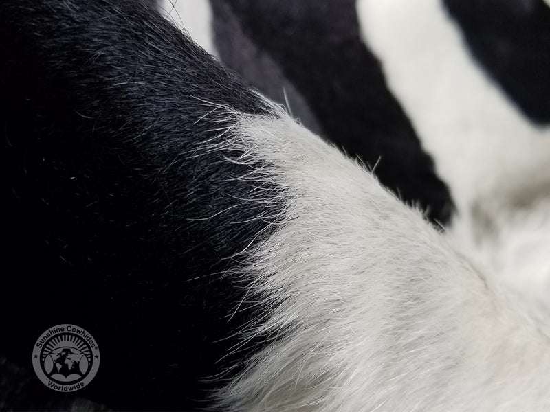 Black and White Cowhide Rug