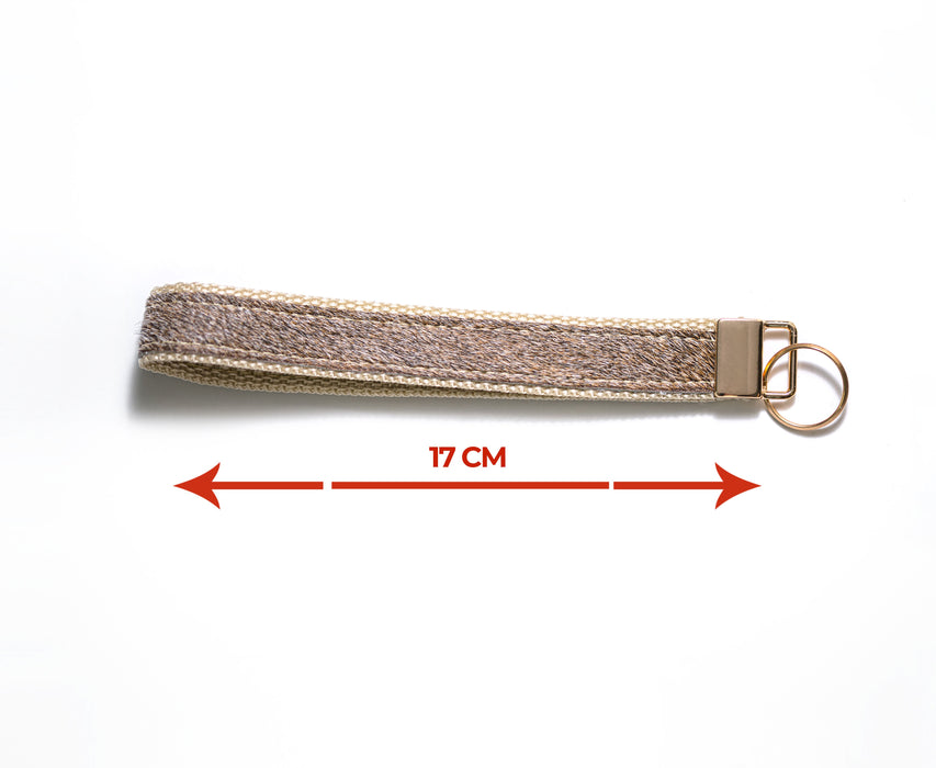Cowhide Wrist Strap - Keychain — Luxury Cowhides